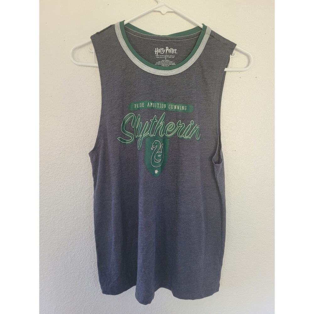 Harry Potter Women's Slytherin Gray Tank Top Small #14